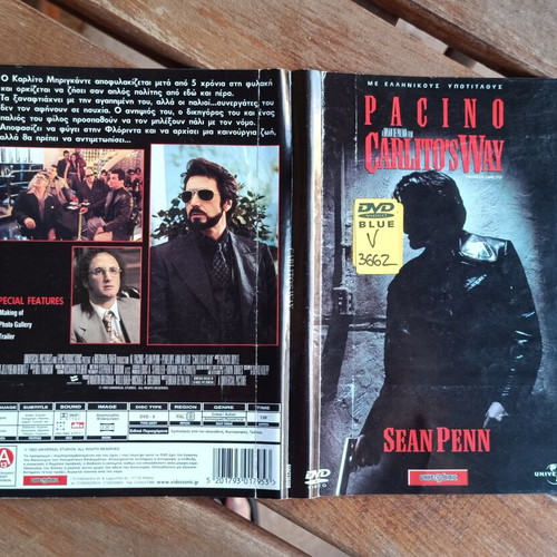 Carlito's Way DVD cover, authentic