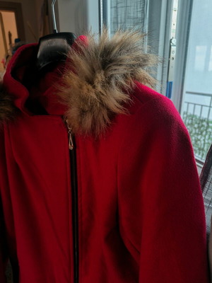 Women's red coat like new