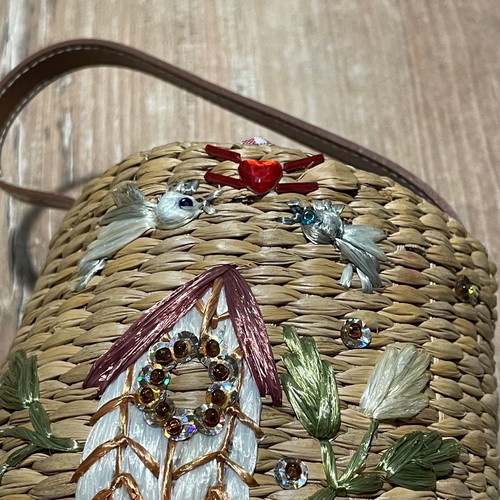 Basket hand bag used small