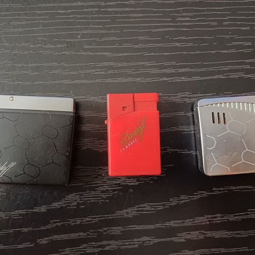Davidoff Cigarettes vintage lighters set of 3