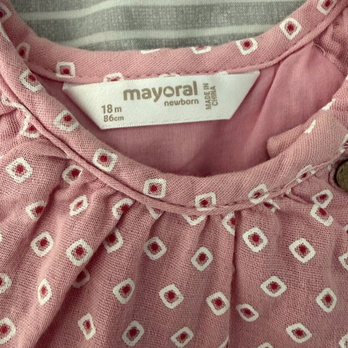 Mayoral baby dress like new, set with bloomers and headband