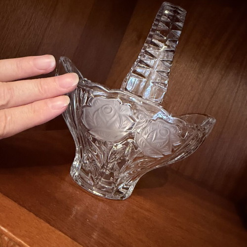 Crystal vase, vintage