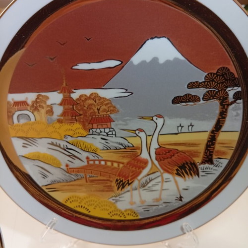 The Art of Chokin Decorative Plates Set of 2, like new