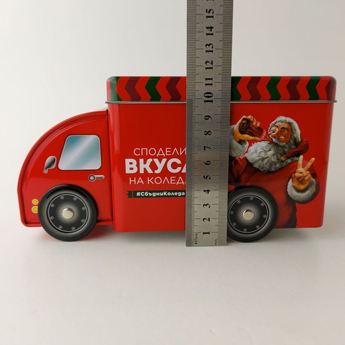 Metal Coca Cola Christmas Truck Box used