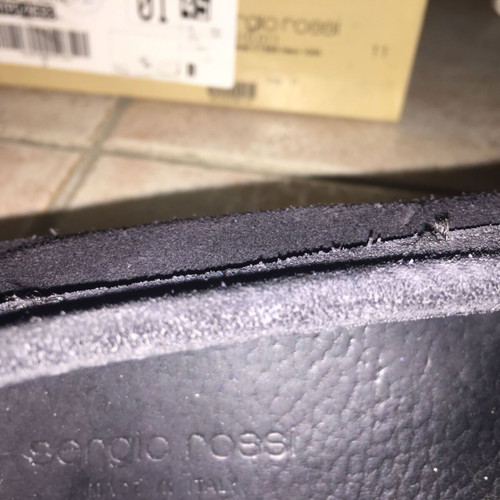 Sergio Rossi Black Suede Loafers No 45 used
