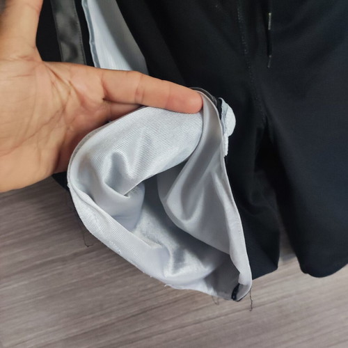 AND1 sports shorts like new, black with white and grey stripes, XL