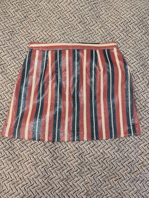 Zara мини пола като нова, синя и червена, размер L