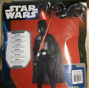Αποκριάτικη στολή Darth Vader με μάσκα. Ηλικίες 11-13 (142-154cm)