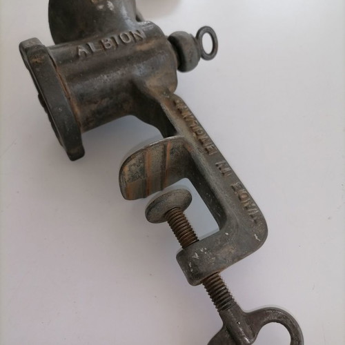 Vintage Albion No 1 meat grinder used from England