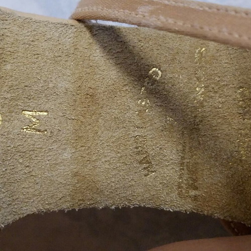 Freed of London handmade gold dance shoes size 37