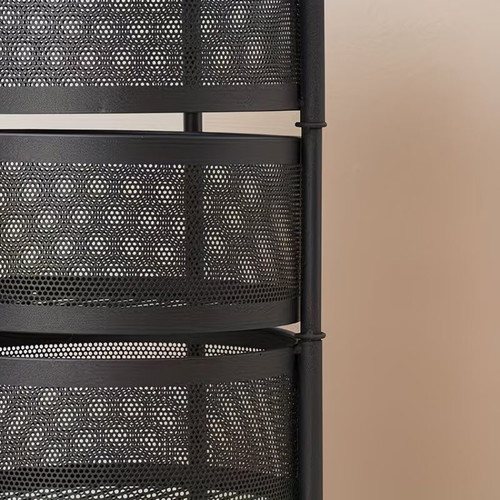 Rotating Three-Tier Storage Shelf like new, ideal for kitchen and bathroom