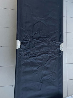 Folding camping bed like new aluminum