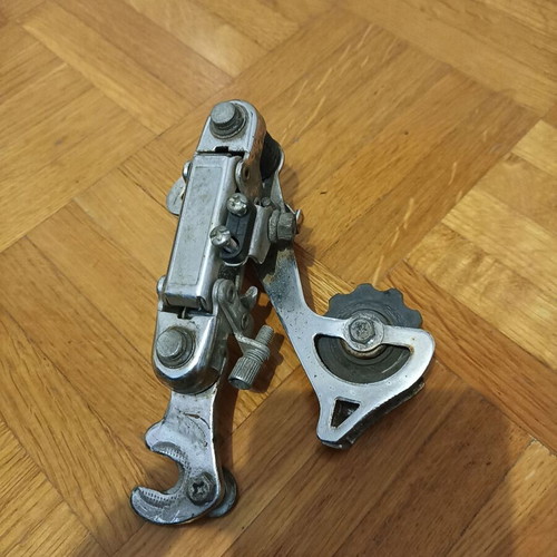 Bicycle derailleur silver used
