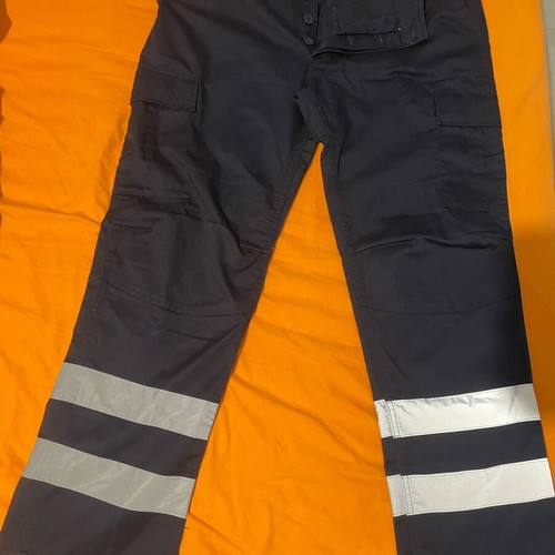 Work pants new with two reflective stripes, size L