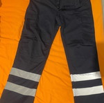 Work pants new with two reflective stripes, size L