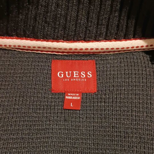 Guess knitted cardigan size Large like new, grey and blue