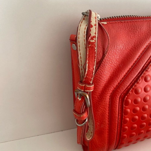 Zara red crossbody bag used with two straps