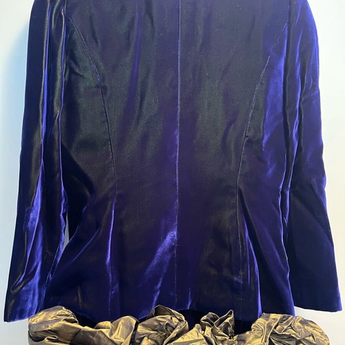 Polatof dress and jacket like new, purple velvet, size S