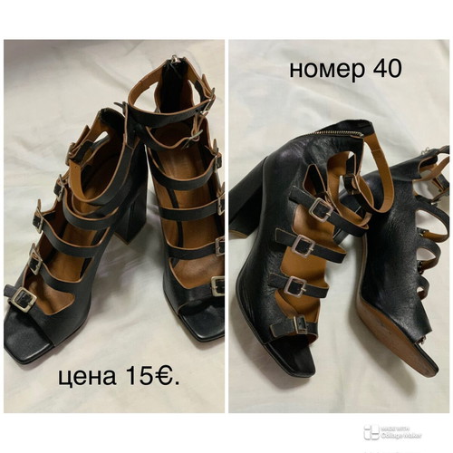 Elegant women's high-heeled shoes like new, size 39-40