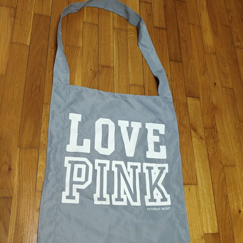 Victoria's Secret Love Pink shoulder bag, grey