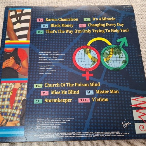 Culture Club Colour By Numbers LP used, pop