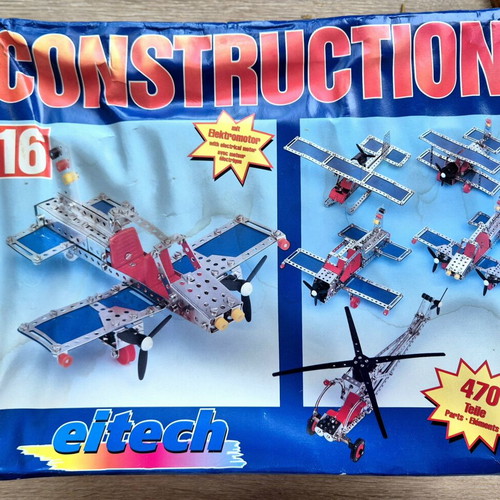 Metal Airplane Construction Set used, German made