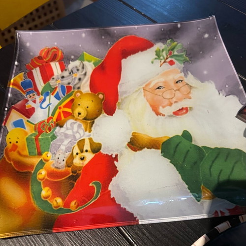 Christmas plates like new, set of 3 pieces