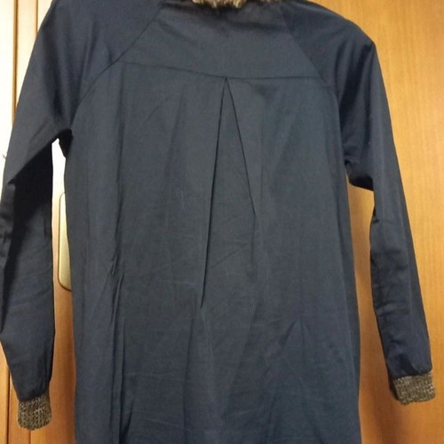 Figaro asymmetrical blouse like new, size M, black and brown