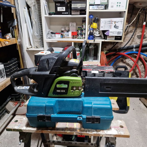 Florabest FBKS 4014 chainsaw used, petrol