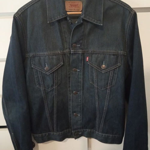 Levi's denim jacket with embroidered Morbid Angel cover, like new, size M