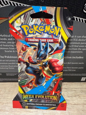 Mega Evolution Sleeved Booster Lucario καινούργιο, σφραγισμένο