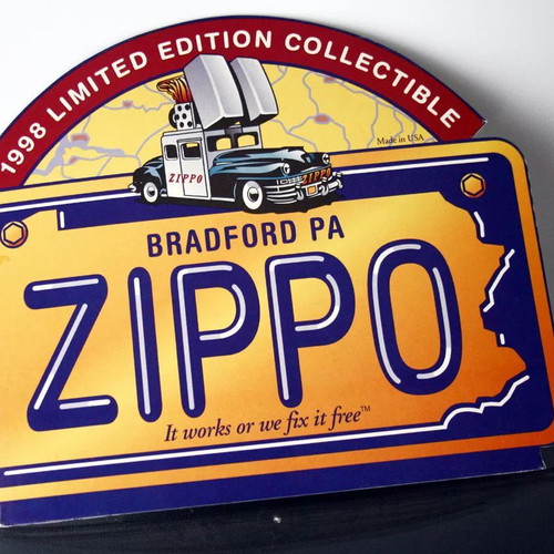 Vintage 1998 Zippo Limited Edition collectible lighter display new