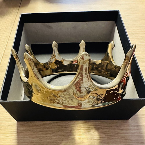 Seletti Memorabilia My Crown Gold decorative crown used, limited edition