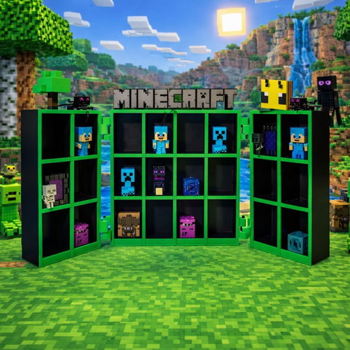 Large Minecraft Kinder Joy Display Stand new