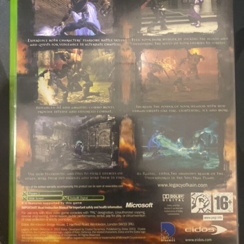 Legacy of Kain Defiance Xbox game like new