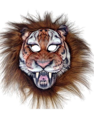 Μάσκα τίγρης νέα ανθεκτική με λάστιχο