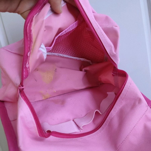 Toiletry bag that opens used for travel