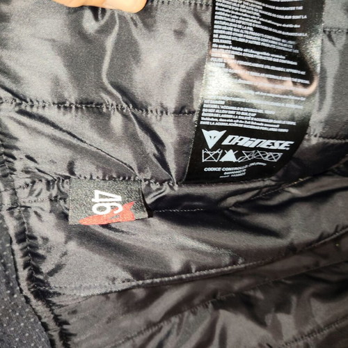 Dainese motorcycle leather jacket size 46 with protectors