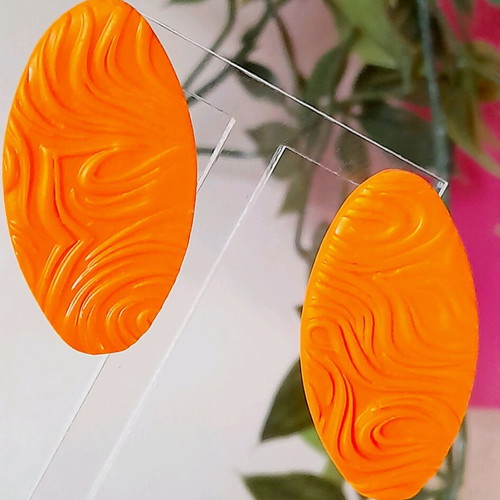 M-art S-tudio earrings new, multicolor polymer clay