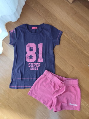 Σετ Body Talk μπλούζα και Dreamers σορτσάκι μεταχειρισμένο για 8χρ