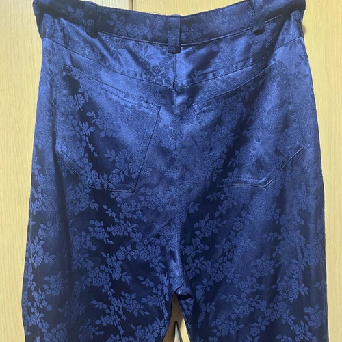 Satin suit used, blue, small