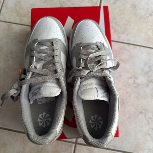 Nike Dunk Low women's size 42.5 new, white and grey sneakers