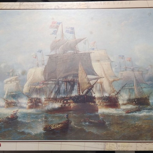 Trefl 1500-piece puzzle new, Francois Musin - A naval engagement