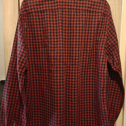 Tommy Hilfiger Cotton Checked Shirt used, red, size L