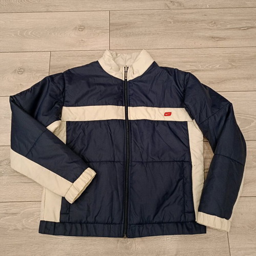 Nike Retro Reversible Jacket used, navy blue and cream