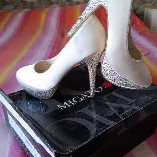 Migato bridal pumps size 38 like new