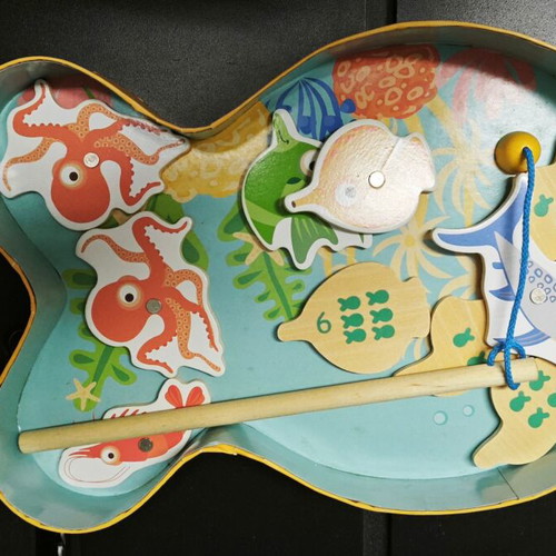 Fishing Game Magnetic by Scratch used, educational retro toy