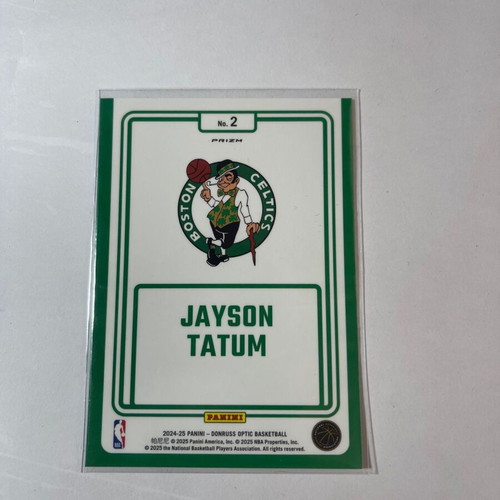 Panini Donruss Optic Winner Stays Jayson Tatum Purple Prizm 2024-25 new card