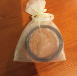 Earrings black hoops