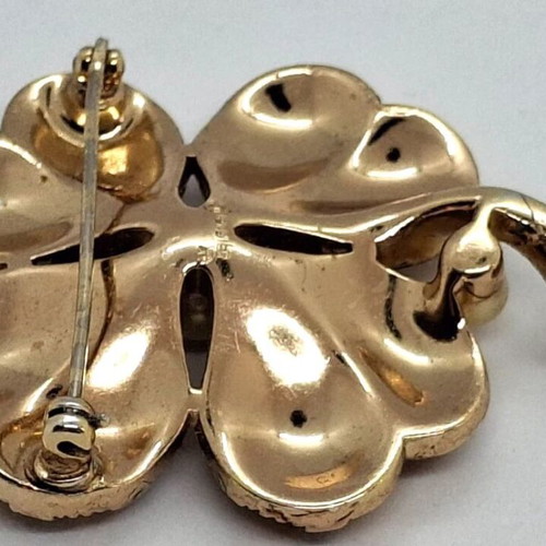 Vintage Trifari Flower Brooch μεταχειρισμένη